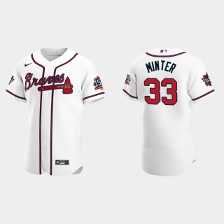 A.J. Minter #33 Atlanta Braves 2021 MLB All-Star Game Authentic Jersey - White