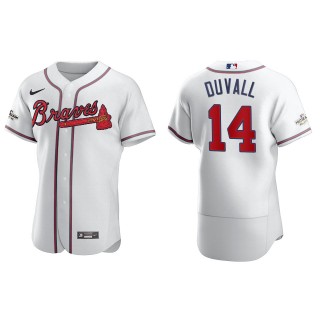 Adam Duvall Atlanta Braves White 2022 Postseason Authentic Jersey