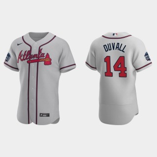 Adam Duvall Atlanta Braves 2021 World Series Jersey - Gray