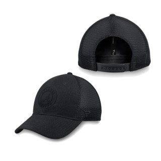 Men's Atlanta Braves Black Team Haze Trucker Snapback Hat