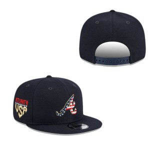 Atlanta Braves Independence Day 9FIFTY Snapback Hat