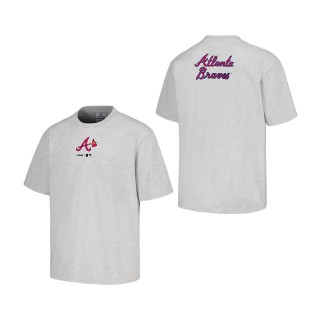 Atlanta Braves PLEASURES Gray Mascot T-Shirt