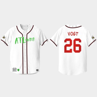 Stephen Vogt Atlanta Braves 25th Anniversary Baseball Outkast Jersey - White