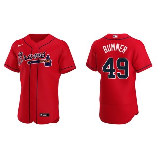 Aaron Bummer Braves Red Authentic Alternate Jersey