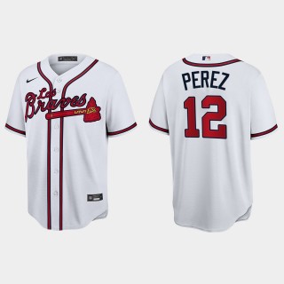 Eddie Perez Atlanta Braves Hispanic Heritage Jersey - White
