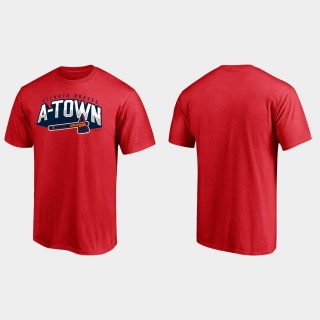 Men's Atlanta Braves Red Paint The Black Hometown T-Shirt