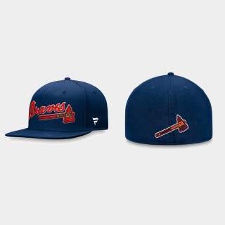 Men's Atlanta Braves Team Core Navy Fitted Hat