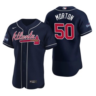 Charlie Morton Atlanta Braves Nike Navy 2021 World Series Champions Authentic Jersey