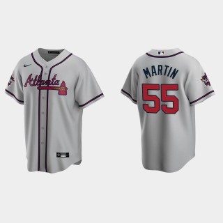 Atlanta Braves #55 Chris Martin Replica 2021 MLB All-Star Jersey - Gray