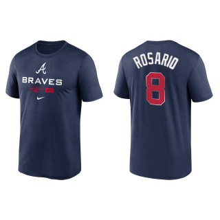 Eddie Rosario Atlanta Braves Navy 2022 Postseason Authentic Collection Dugout T-Shirt