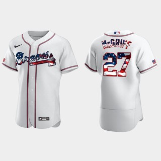 Atlanta Braves Fred McGriff 2020 Stars 4th of July Jersey - White
