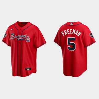 Atlanta Braves #5 Freddie Freeman Replica 2021 MLB All-Star Jersey - Red