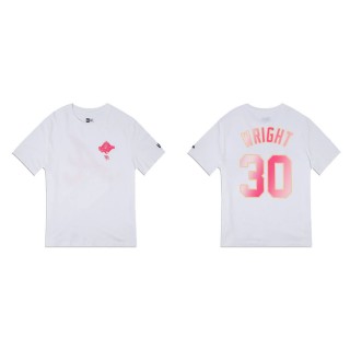 Kyle Wright Atlanta Braves White Blossoms T-Shirt