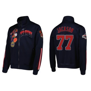Luke Jackson Atlanta Braves Pro Standard Navy Hometown Full-Zip Track Jacket