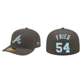 Max Fried Atlanta Braves Graphite 2022 Father's Day On-Field Low Profile 59FIFTY Fitted Hat