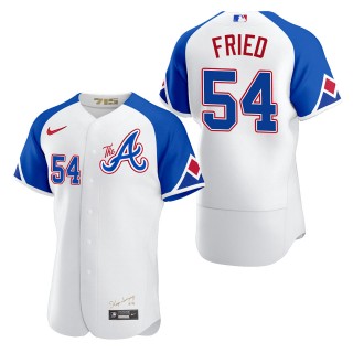Max Fried Atlanta Braves White City Connect Authentic Jersey