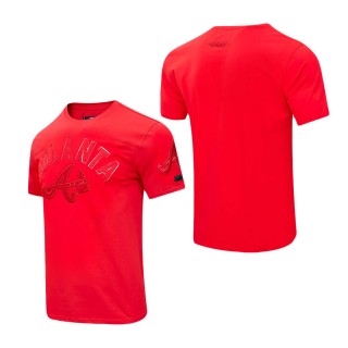 Men's Atlanta Braves Pro Standard Classic Triple Red T-Shirt