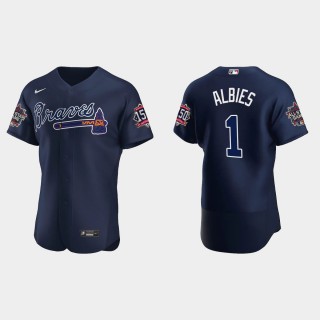 Ozzie Albies #1 Atlanta Braves Authentic Alternate 2021 MLB All-Star Jersey - Navy
