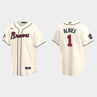 Atlanta Braves #1 Ozzie Albies 2021 MLB All-Star Game Replica Jersey - Cream