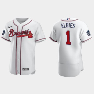 Ozzie Albies Atlanta Braves 2021 World Series Authentic Jersey - White