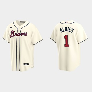 Men's Ozzie Albies Atlanta Braves Alternate Replica Jersey - Cream