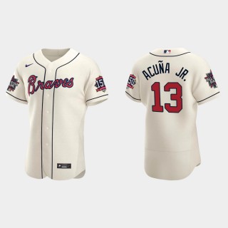 Ronald Acuna Jr. #13 Atlanta Braves Authentic Alternate 2021 MLB All-Star Jersey - Cream