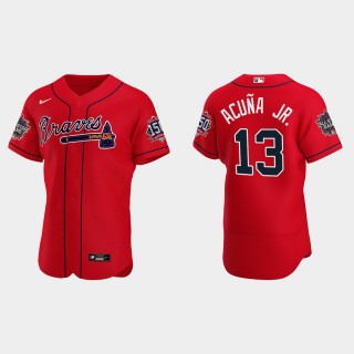 Ronald Acuna Jr. #13 Atlanta Braves Authentic Alternate 2021 MLB All-Star Jersey - Red