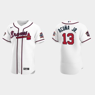 Ronald Acuna Jr. #13 Atlanta Braves 2021 MLB All-Star Game Authentic Jersey - White