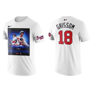 Vaughn Grissom Atlanta Braves White 2022 Postseason CLINCHED T-Shirt