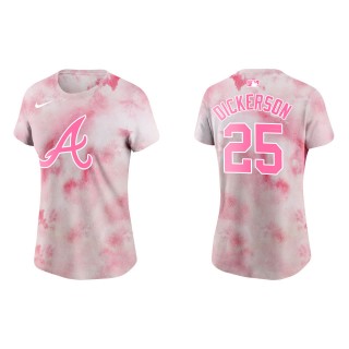 Women's Braves Alex Dickerson Pink 2022 Mother's Day T-Shirt